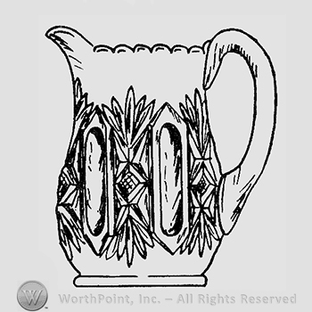 Glass pattern: Riverside; creamer.