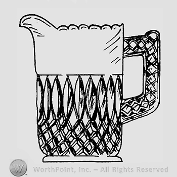 Glass pattern: Seely; creamer.