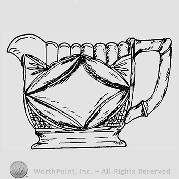 Glass pattern: Pillow-in-Oval; creamer.