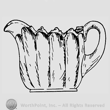 Glass pattern: Lucerne; creamer.