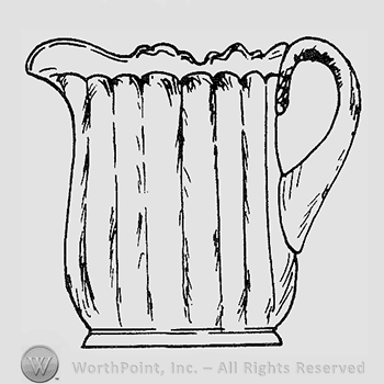 Glass pattern: Inside Ribbing; creamer.