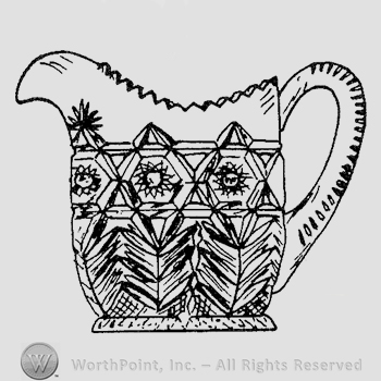 Glass pattern: Nearcut No. 2651; creamer.