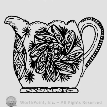 Glass pattern: Paddle Wheel; creamer.