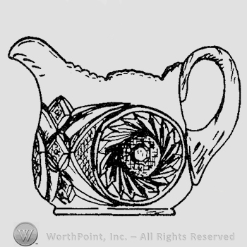 Glass pattern: Aztec; creamer.