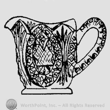 Glass pattern: Arrowhead-in-Oval; creamer.