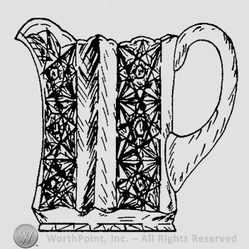 Glass pattern: Clover; creamer.