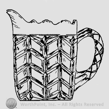 Glass pattern: Doyle's No. 80; creamer.