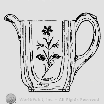 Glass pattern: U-Bend; creamer.