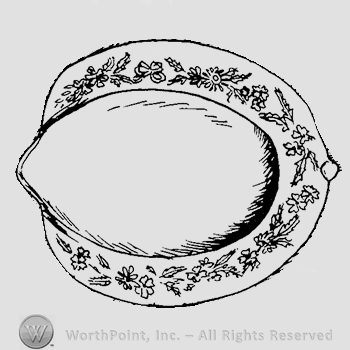 Glass pattern: Flower Rim; creamer.