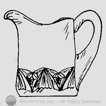 Glass pattern: Pointed Arches; creamer.