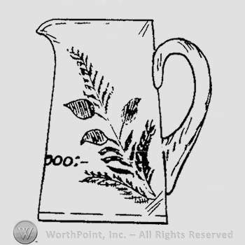 Glass pattern: Blown Tankard; creamer.