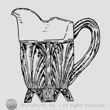 Glass pattern: Florida Palm; creamer.