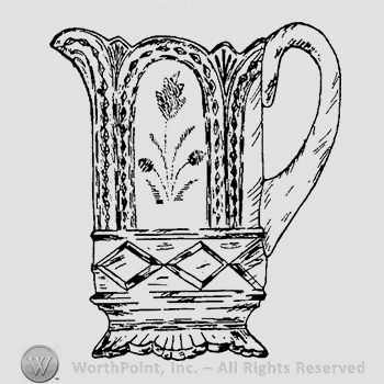 Glass pattern: Aurora; creamer.