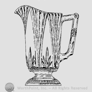 Glass pattern: Fan with Acanthus Leaf; creamer.