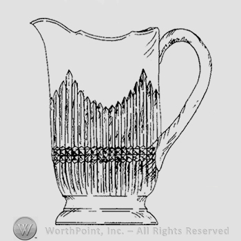 Glass pattern: Late Icicle; creamer.