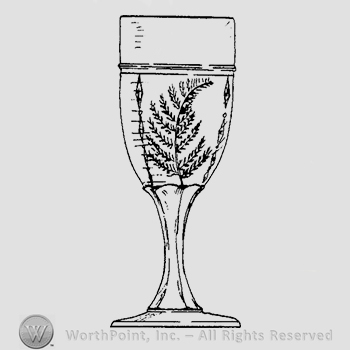 Glass pattern: Fern; creamer.