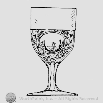 Glass pattern: Cape Cod; goblet.