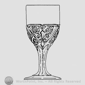 Glass pattern: Triangular Medallion; goblet.