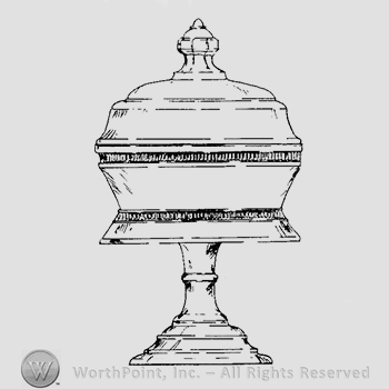 Glass pattern: Petticoat Fluting; compote.