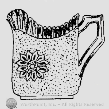 Glass pattern: English Daisy; creamer.