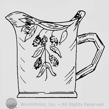 Glass pattern: Blackberry Spray; creamer.