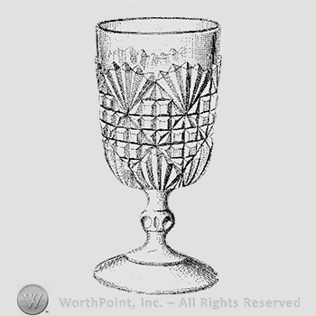 Glass pattern: Shell; goblet.