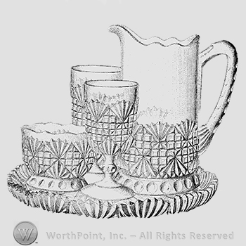 Glass pattern: Shell; water set.