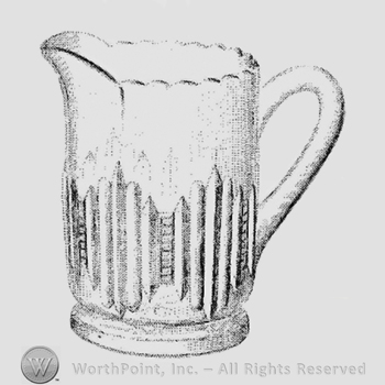 Glass pattern: No. 84; creamer.