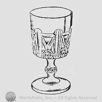 Glass pattern: No. 76; goblet.