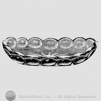 Glass pattern: No. 11; pickle dish.