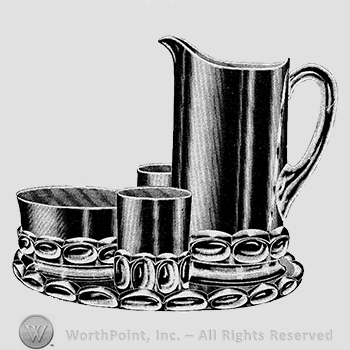 Glass pattern: No. 11; water set.