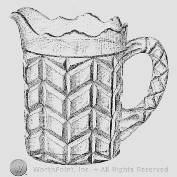 Glass pattern: No. 80; creamer.