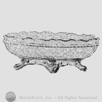 Glass pattern: Crystal Wedding; oval dish.