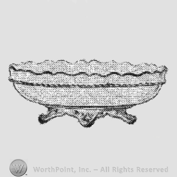 Glass pattern: Crystal Wedding; oval dish.