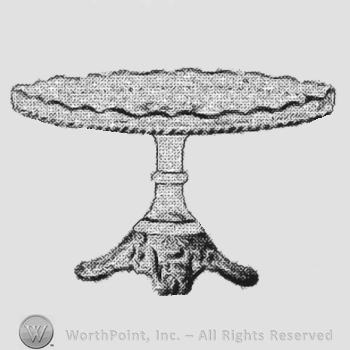 Glass pattern: Crystal Wedding; cake stand.