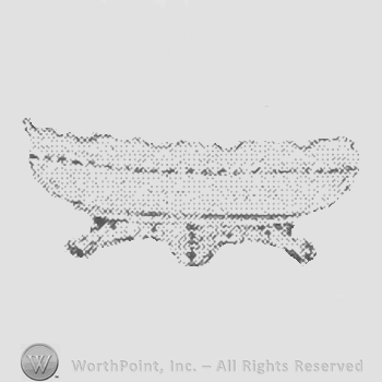Glass pattern: Crystal Wedding; oval dish.
