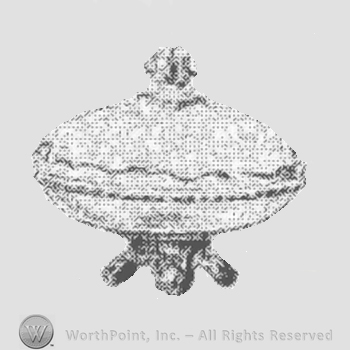 Glass pattern: Crystal Wedding; butter dish.
