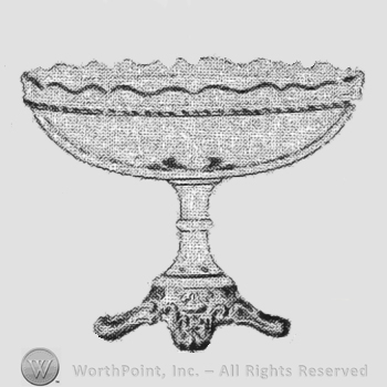 Glass pattern: Crystal Wedding; tall bowl.