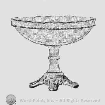 Glass pattern: Crystal Wedding; tall bowl.