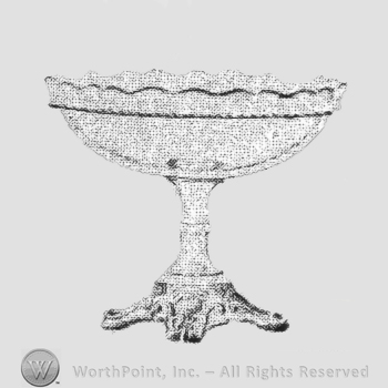 Glass pattern: Crystal Wedding; tall bowl.