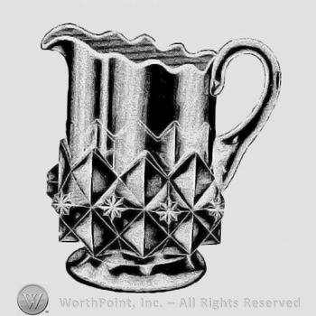 Glass pattern: No. 15001; creamer.