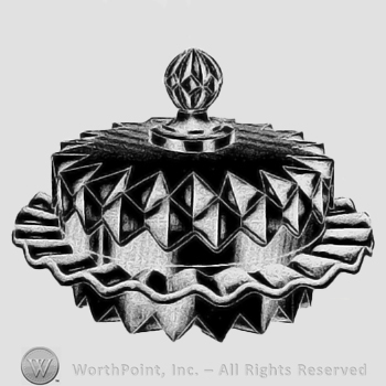 Glass pattern: No. 15001; butter dish.