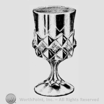 Glass pattern: No. 15001; wine glass.