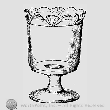 Glass pattern: Yale; goblet.