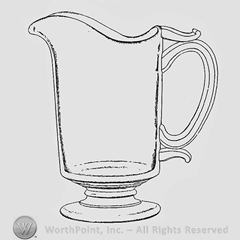 Glass pattern: Homestead; pitcher.