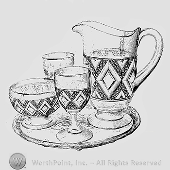 Glass pattern: New Grand; water set.