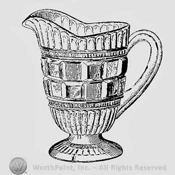 Glass pattern: Persian; creamer.