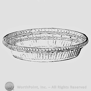 Glass pattern: Persian; oval dish.