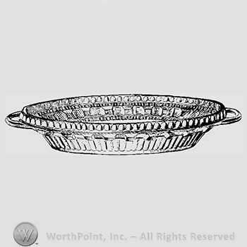 Glass pattern: Persian; pickle dish.