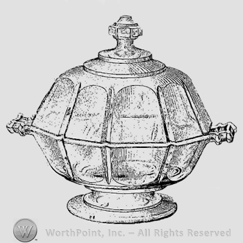 Glass pattern: Royal; butter dish.